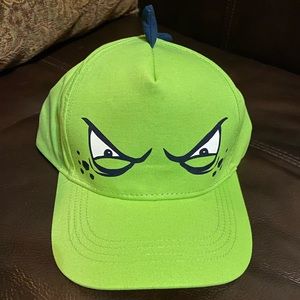 New Lime Green Dino grinch hat for ages 4 to 10